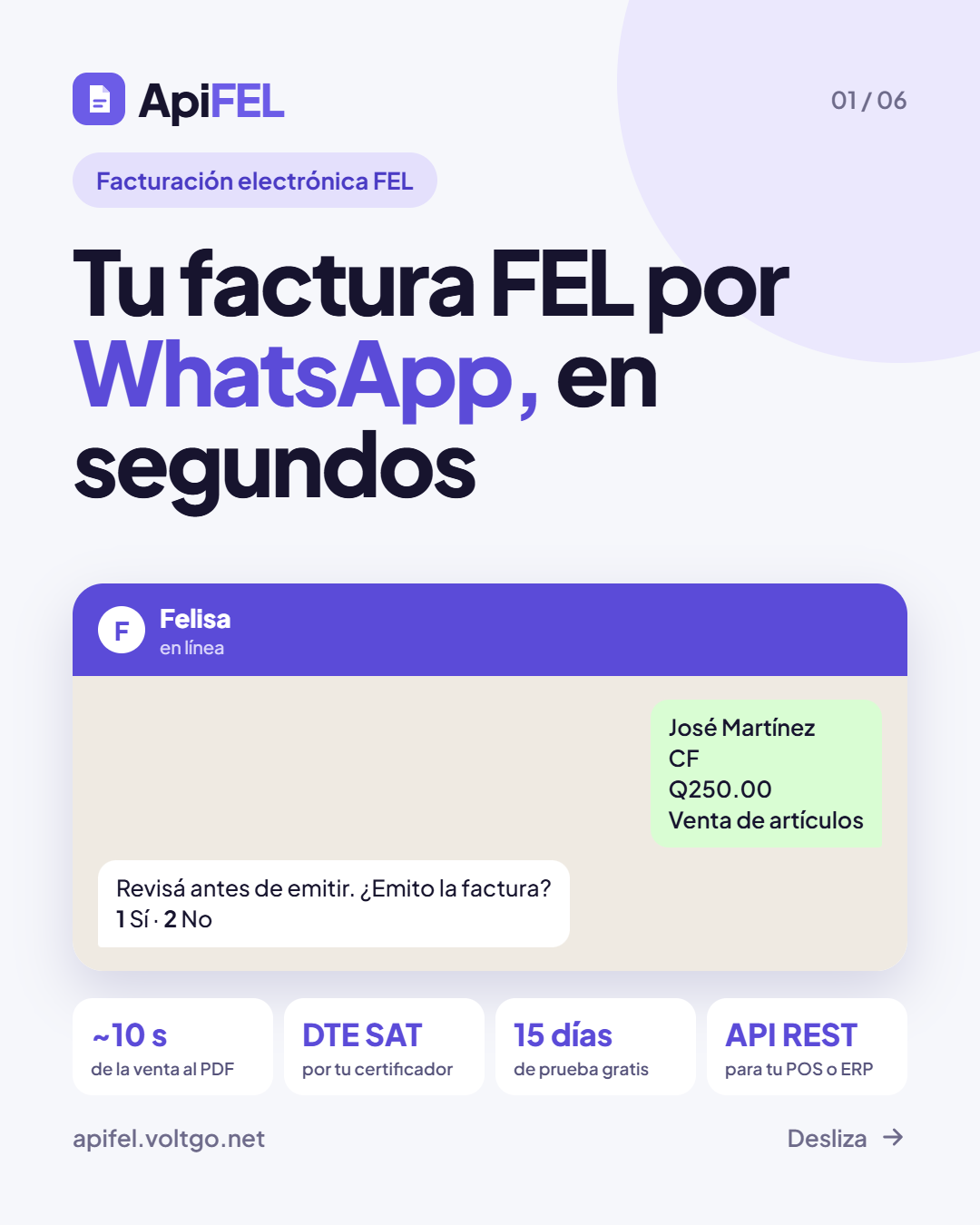 Anulaciones y mensaje personalizado: lo que también podés hacer con ApiFEL