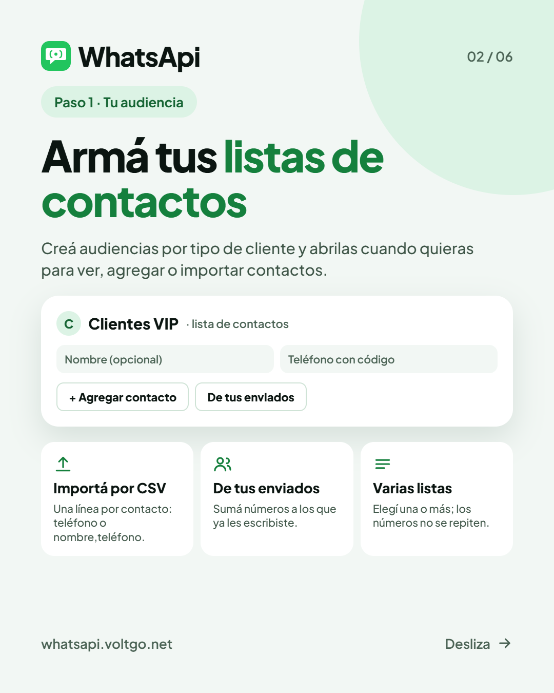 Listas de contactos ordenadas: la base de toda campaña que funciona